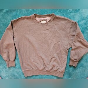 American Eagle Outfitters Gray Crewneck Sweater